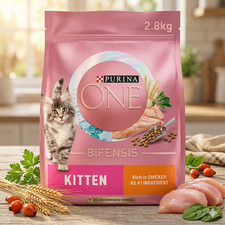2.8 KG PURINA ONE Kitten Chicken & Whole Grains Dry Cat Food Feed 1-12 month 15.00 per kilo