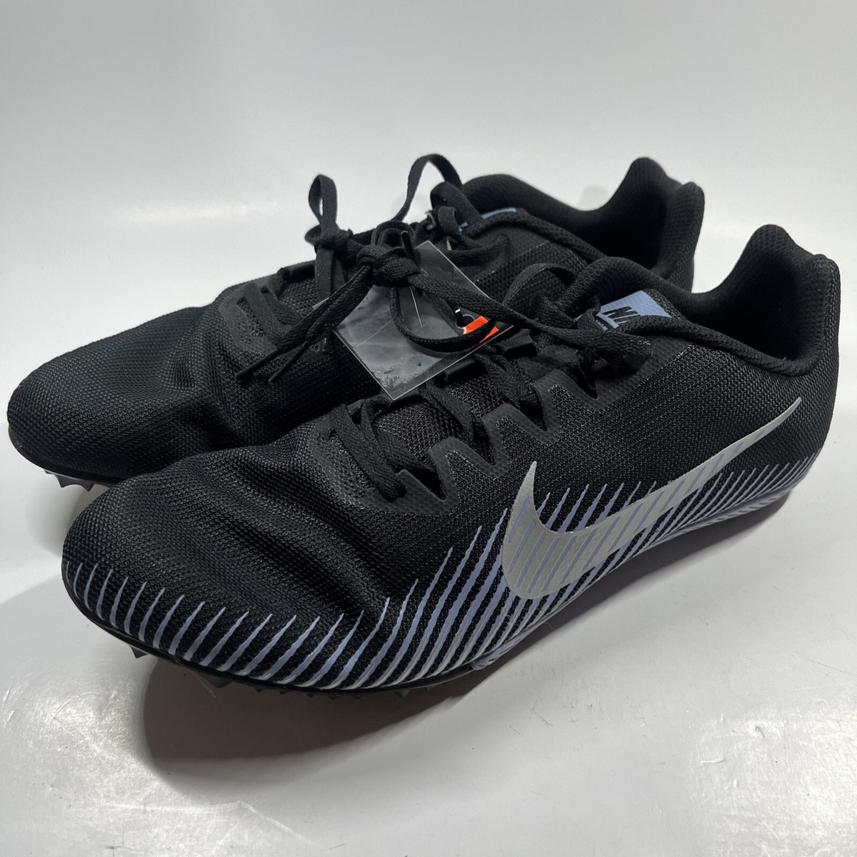 Nike Zoom Men 11.5 Rival M Racing Track Shoes AH1020-004 Black Fog NO Spikes NEW NIKE ZOOM RIVAL M 9 TRACK SPIKES BLACK/INDIGO FOG AH1020-004  main image 3
