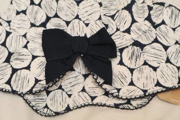 Девочек шляпа шляпа шляпа шляпа ведро сумасшедший 8 темно-синий точек 2T 3T новый с Ярлыками новый гребешок бант - Изображение 2 из 4