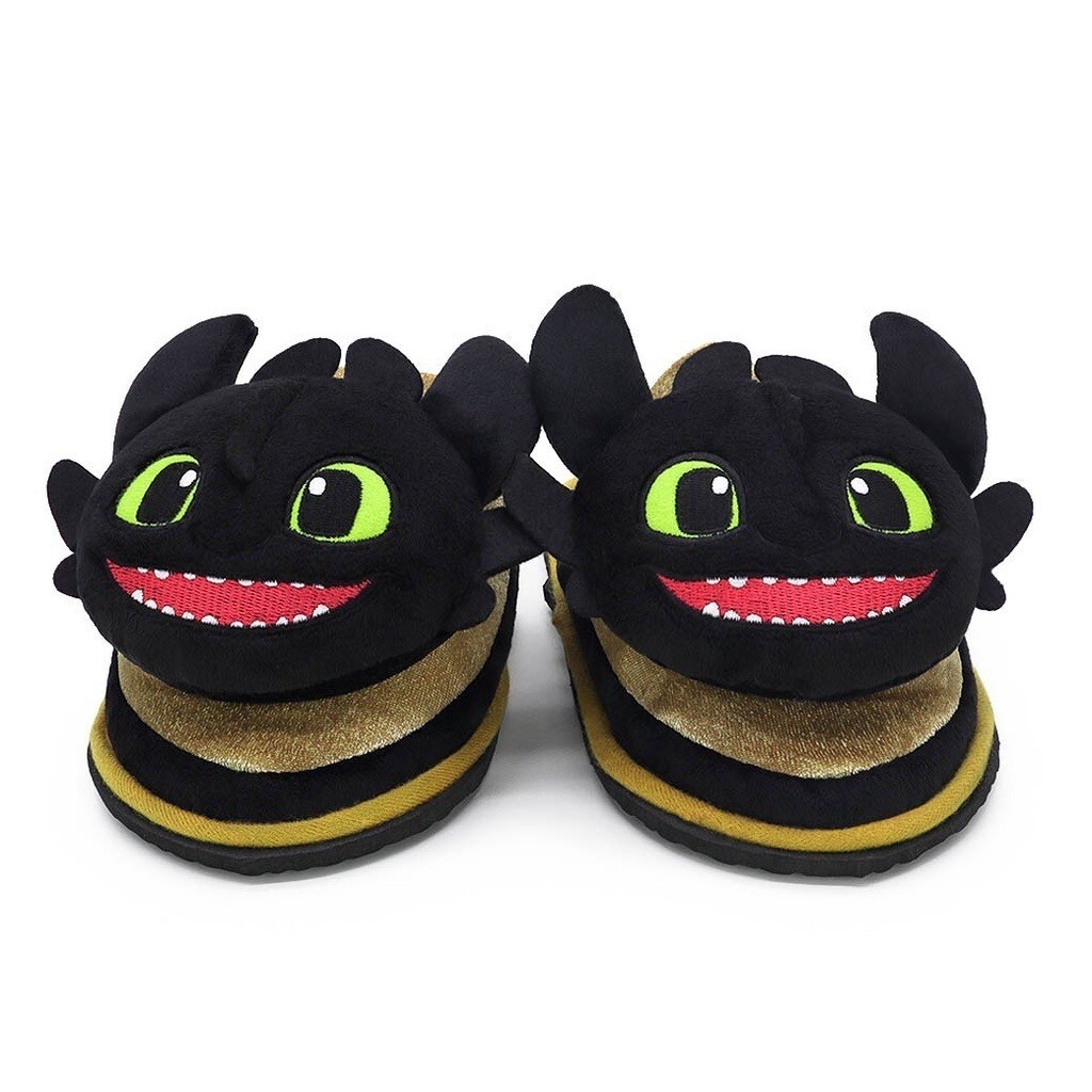 PANTOFOLA D’ORO AUTENTICHE scarpe peluche How to Train Your Dragon SENZA DENTI US 6 10 UK 4 8