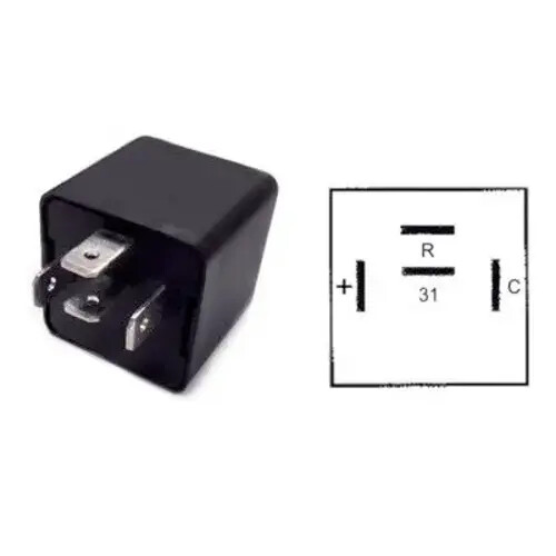 Relais De Clignotants Neuf Pour Honda NX 125 (1988 à 1990) - Pièce De Remplacement, Couleur Noire