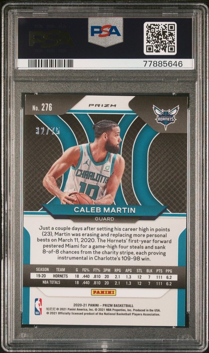 Caleb Martin PANINI PRIZM auto RC リフレクタ Caleb Martin 2020-21 Panini Prizm Penmanship Rookie Auto RC
