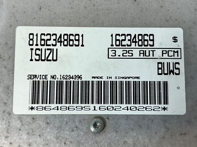 1996 Isuzu Trooper LS Aut 4x4 V6 3.2L ECM ECU PCU Engine Computer
