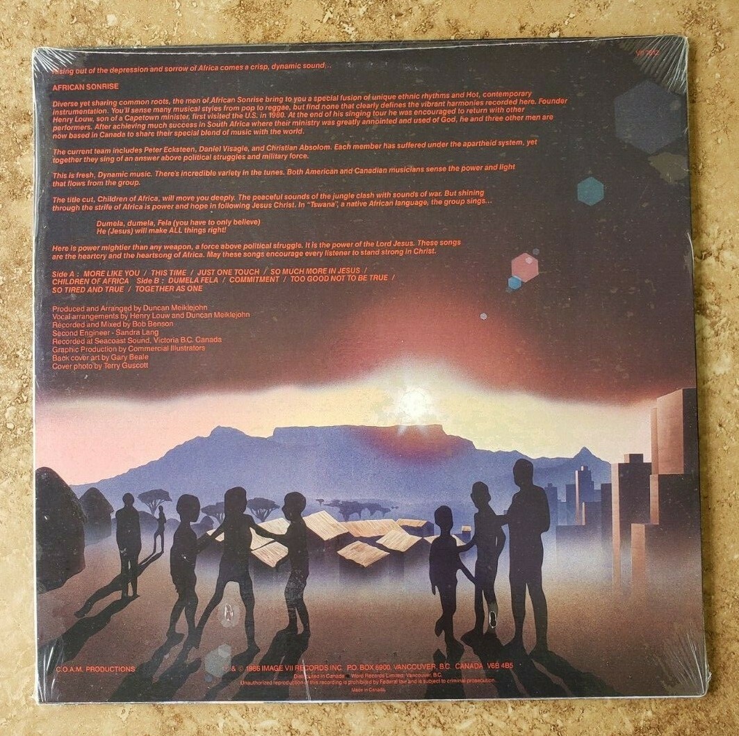 African Sonrise ‎– African Sonrise African Sonrise – African Sonrise – Vinyl (LP, Album), 1982