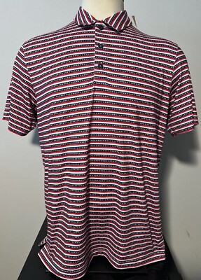 NEW Puma Volition America Men's Medium Free Stripe Polo Shirt M USA Stars Flag M