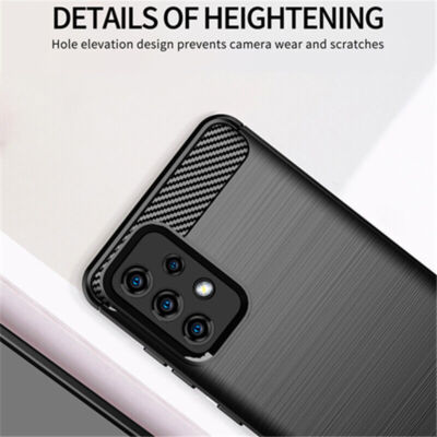 For Samsung Galaxy A73 A72 A52 A42 A32 A14 5G Carbon Fiber Soft TPU Thin Case