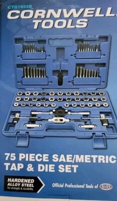 Cornwell Tools Metric Tap And Die Set 75 PC.-CTG1655B | eBay