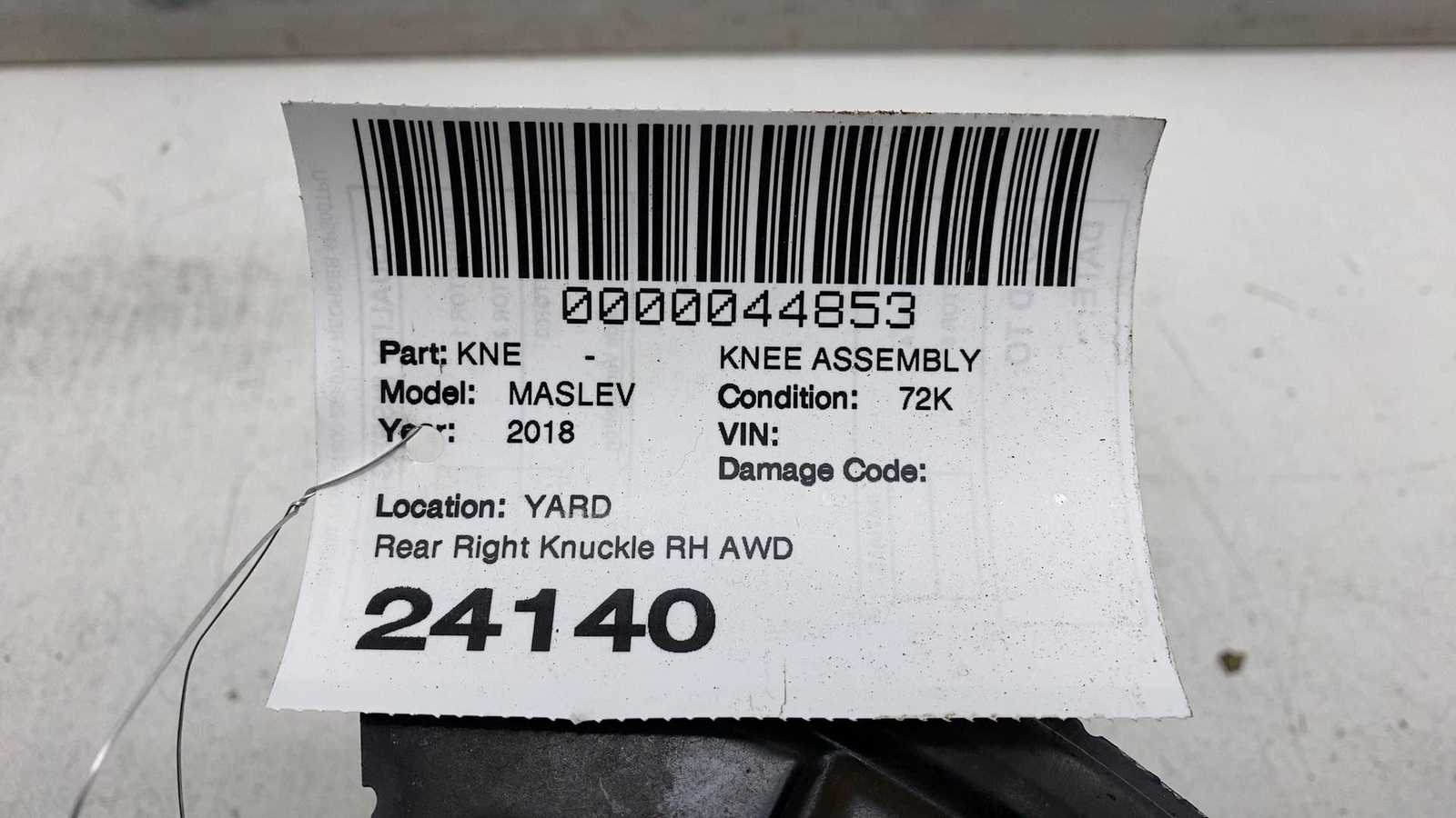 ⭕ 2017-2020 Maserati Levante Rear Passenger Side Spindle Knuckle Right RH AWD