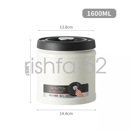 750/1000/1600ml Coffee Canister Airtight Steel Vacuum Storage Bean Tea Container - Picture 16 of 16