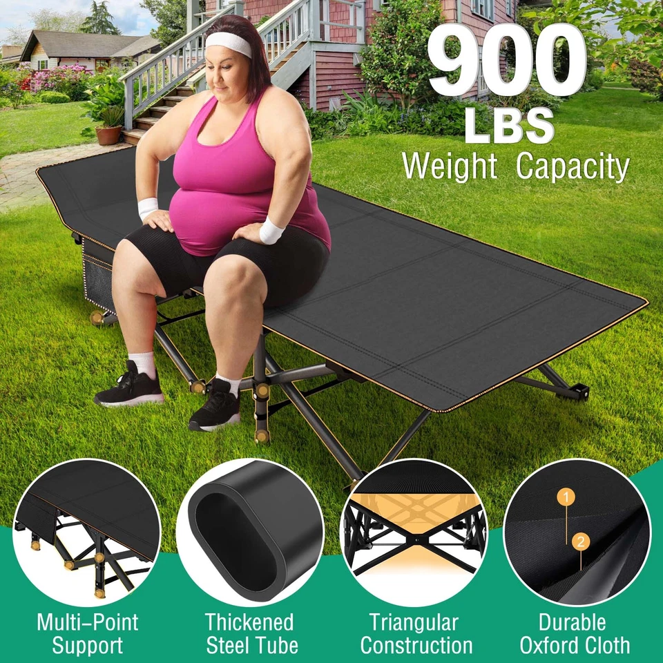 NAIZEA Adultos Tamaño Grande/Estándar Plegable Cuna Cama Cunas Portátiles Foto 2 de 4