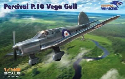 1/48 Dora Wings Percival P10 Vega Gull British Four-Seater Aircraft