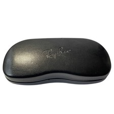 Ray Ban Eyeglasses Sunglasses Case Black Large Clamshell and Cleaning Cloth