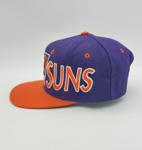 Phoenix Suns AJD Vintage NBA Wool AOP 3D Snapback Sports Hat Cap - Picture 4 of 13