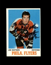 Joe Watson Philadelphia Flyers Signed 1970 O-Pee-Chee IPA In Person Autograph