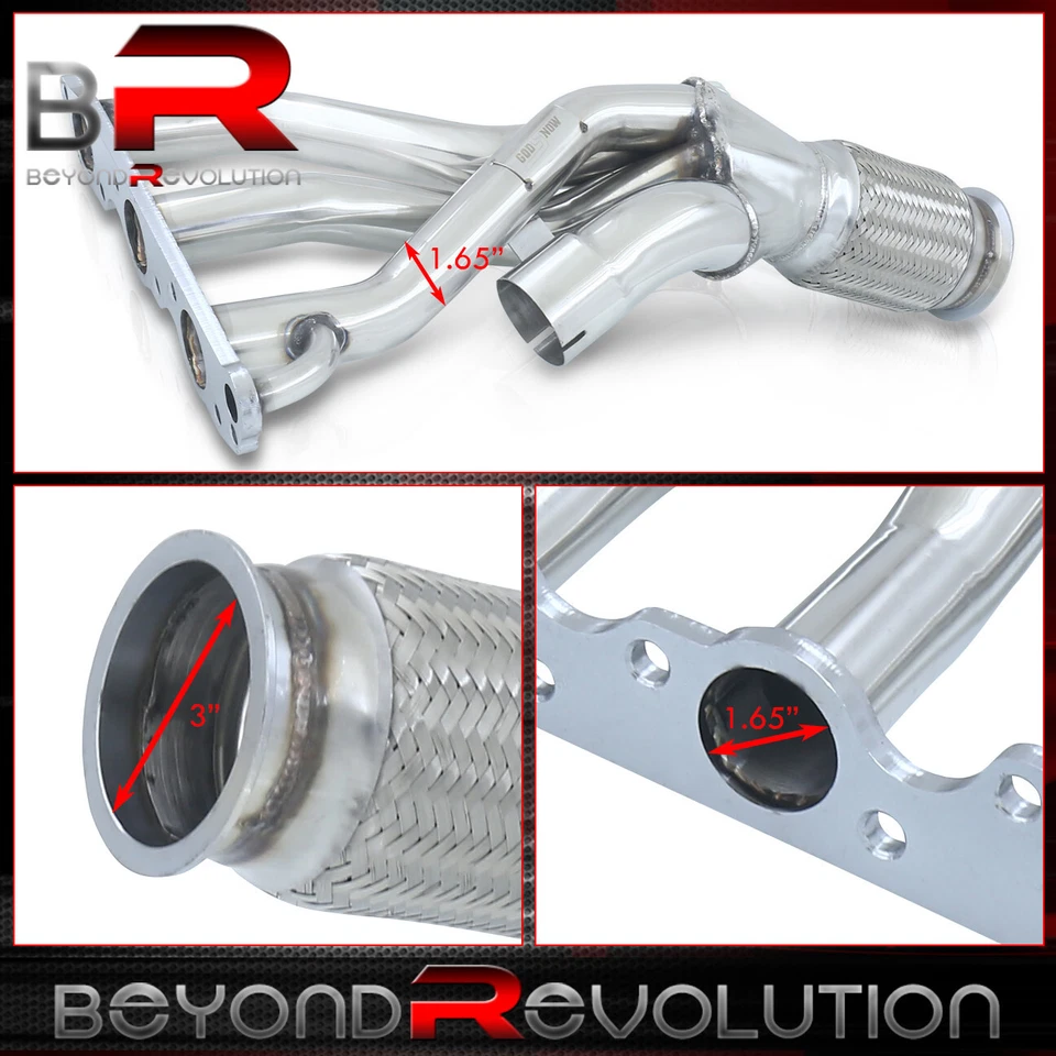 Kit colector de cabezal de escape de acero inoxidable 3,8 L Grand Prix Regal Impala 1997-2003 Foto 2 de 4