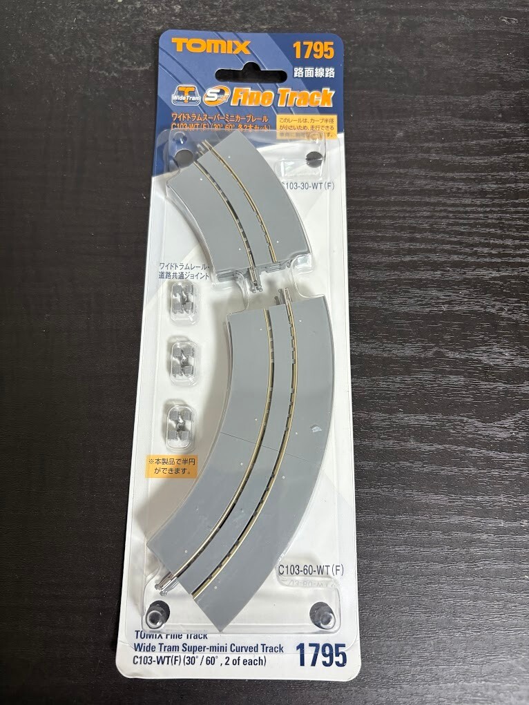 TOMIX N gauge wide tram mini curve rail C140-WT F 30°60°  set of two NEW FS