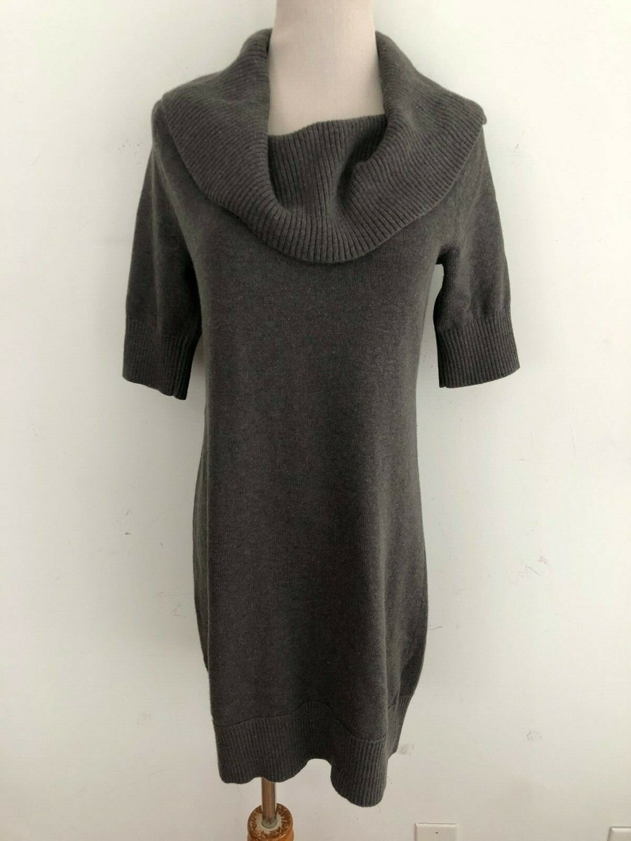 Banana Republic Cowl Neck Angora Blend Sheath Sweater Dress Taupe Size XS Banana Republic Cowl Neck Angora Blend Sheath Sweater Dress Taupe Size XS