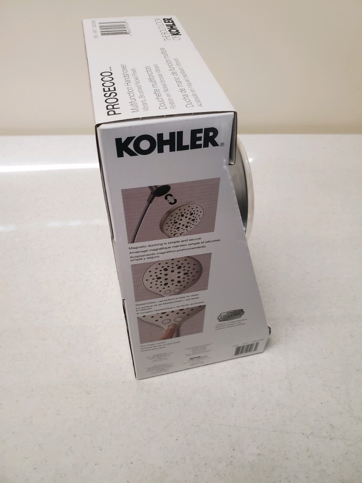Kohler Prosecco Multifunction Brushed Nickel Handheld Shower Head