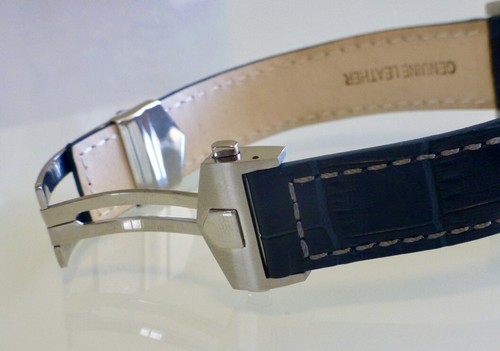 Genuine Leather Band strap with Deployment Clasp for Tag Heuer Monaco Carrera - Picture 8 of 12
