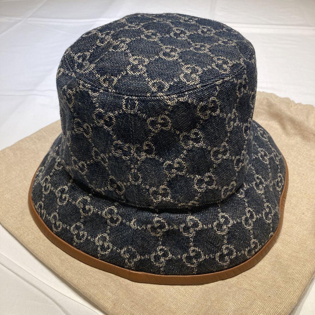 GUCCI デニム バケットハット Lサイズ 59cm GUCCI デニム バケットハット Lサイズ 59cm