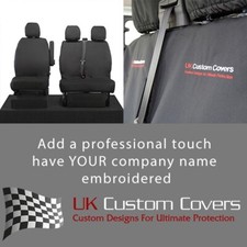 Vauxhall Opel Vivaro Standard Van 2014-19 Front Seat Covers & Embroidery 296 Bem
