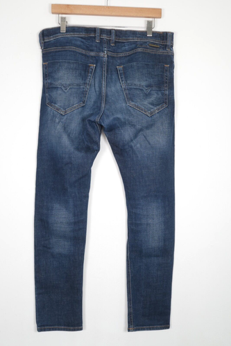 Diesel TEPPHAR Jeans Mens Stretch Slim Carrot Blue W32 L29 Wash 087AT - Picture 3 of 13