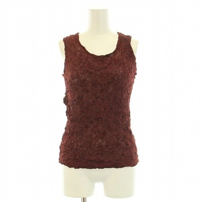 Issey Miyake Permanente Cut And Sew Sleeveless U Neck Stretch 