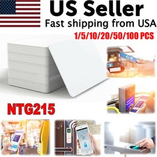 Lot NTAG215 NFC Tags Blank Cards RFID PVC Waterpoof Chip for Tagmo IOS Android