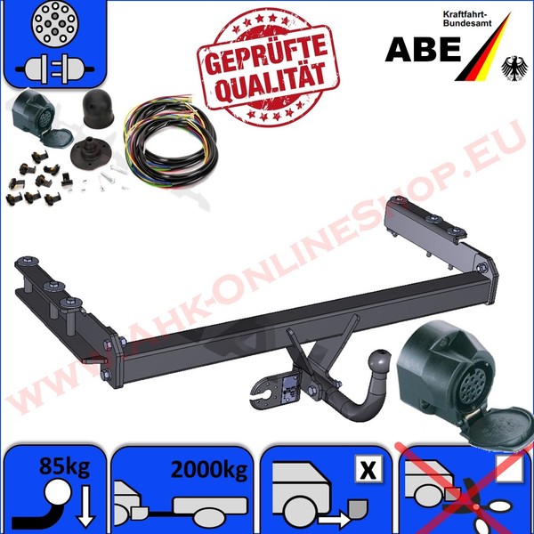 AHK & ES13 FüR VW Passat 3B2 Variant 3B5 96-00 Kombi Stufenheck NEU B5 Komplett-image