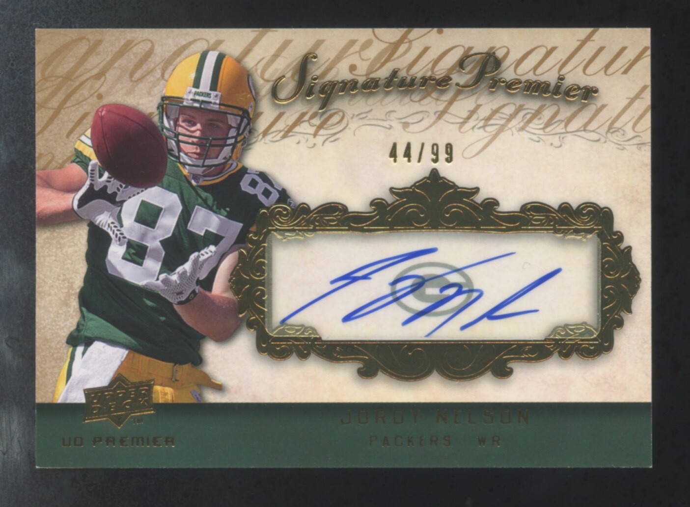 Jordy Nelson Upper Deck Premier Signature Premier #SP33 Gold