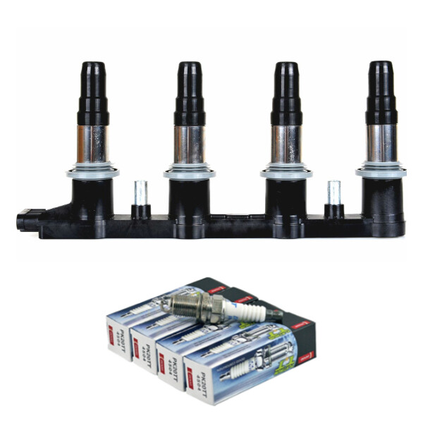 New Ignition Coil  Denso Spark Plugs for 2013-2015 Chevy Cruze/ Sonic 1.8L-L4