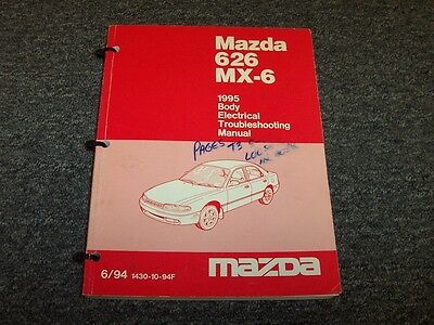 1995 Mazda 626 Sedan & MX6 Coupe Body Electrical Wiring Diagram Manual