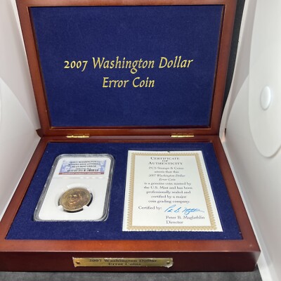 2007 George Washington Presidential $1 NGC MS 64 Mint Error