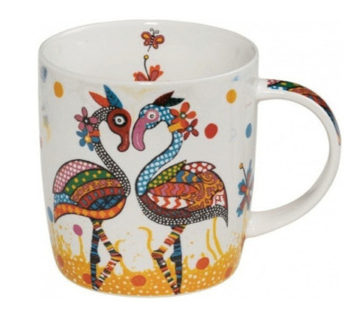 maxwell & williams Becher 370 ml Porzellan Flamingo Dekor