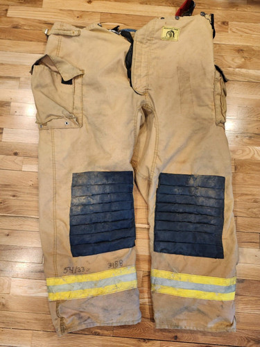 Tan PBI Firefighter Pants, 54" Waist, 31" Inseam