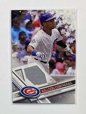 2017 Topps Holiday WalMart Exclusive Relics Willson Contreras #R-WC Chicago Cubs