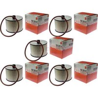 5X Mahle / Knecht Kraftstofffilter KX 201D Fuel Filter
