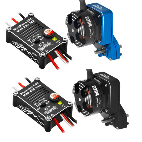 2204 2400KV Brushless Outrunner Motor W/ Transmission and 30A ESC for 1/24 SCX24 - Picture 6 of 17