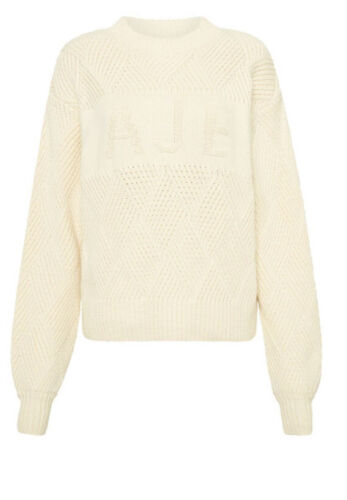 AJE Emilia Logo Knit Jumper Size: XL New With Tags