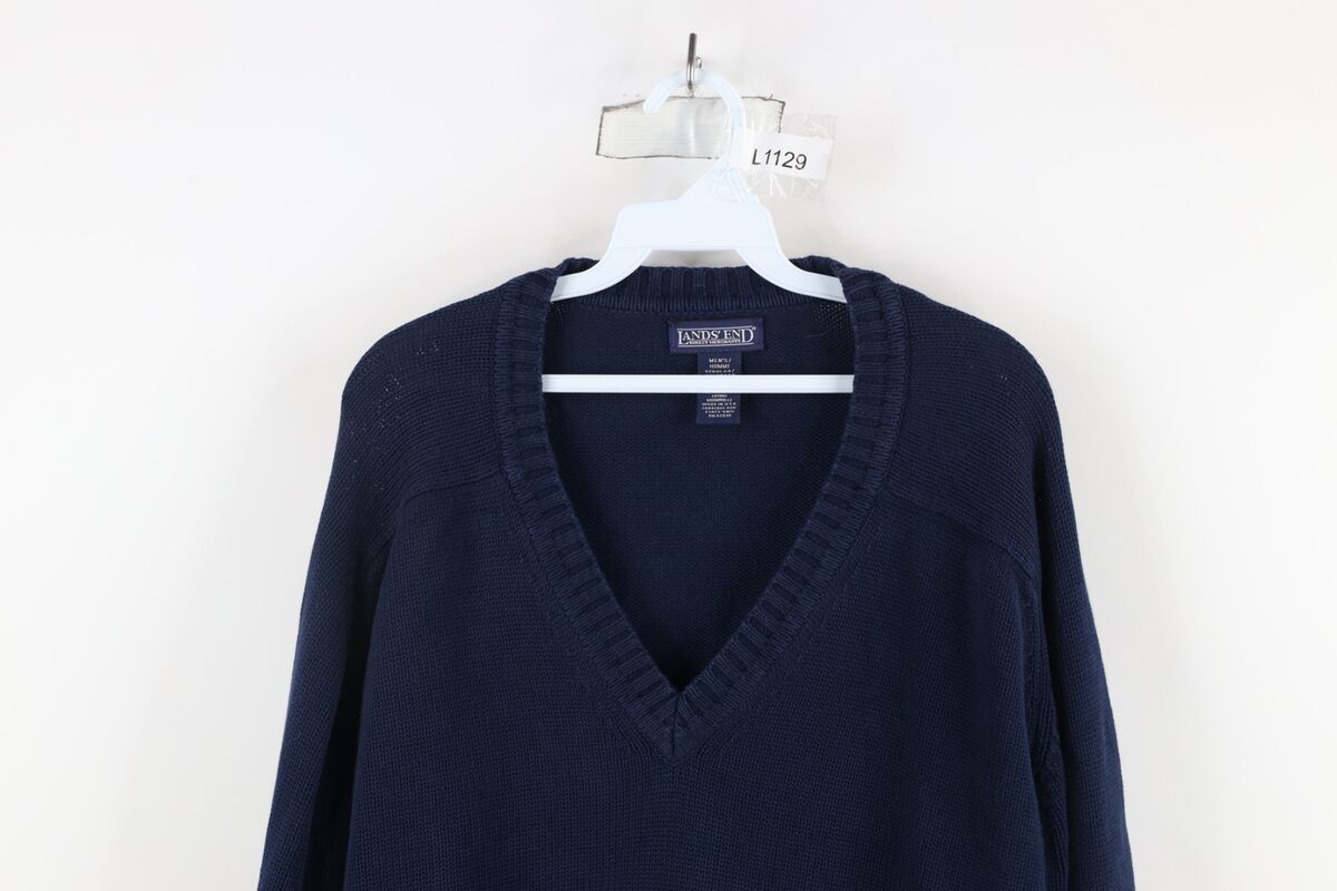 Vintage 90s Lands End Mens Large Blank Faded Oversized Vintage 90s Lands End Mens Large Blank Faded Oversized