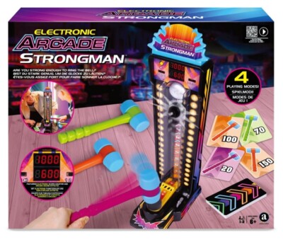 Elektronisches Arcade Strongman Spiel, Schwingen Sie den Hammer und gewinnen Sie, genießen Sie 4 Spielmodi