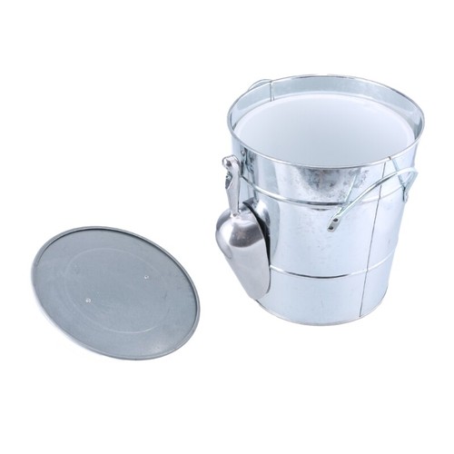 Metal Ice Bucket with Shovel and Lid Drink Coolers Beverage Tub Wine Bucket - Picture 5 of 12
