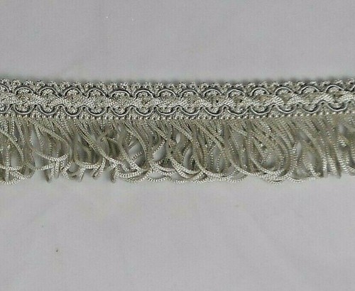 Looped 4cm Fringe & Decorative Gimp Braid Furnishing Trimming All Colours - Picture 25 of 25