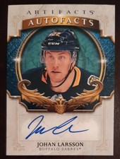 2020 - 2021 Upper Deck Artifacts Johan Larsson Autofacts Hockey Card