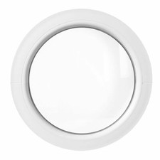 Oeil de boeuf fixe PVC blanc fenêtre ronde avec vitrage double