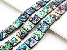 Quality Natural Abalone Flat Square Shell beads, Wholesale Smooth Abalone Shell