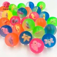 Kids Rubber Colorful Super Bounce Bouncy Ball Bouncing Superball Party Filler