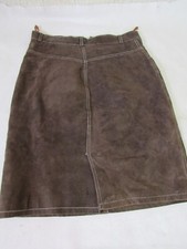 Forenza Brown Suede Leather Skirt Women  s Size 10