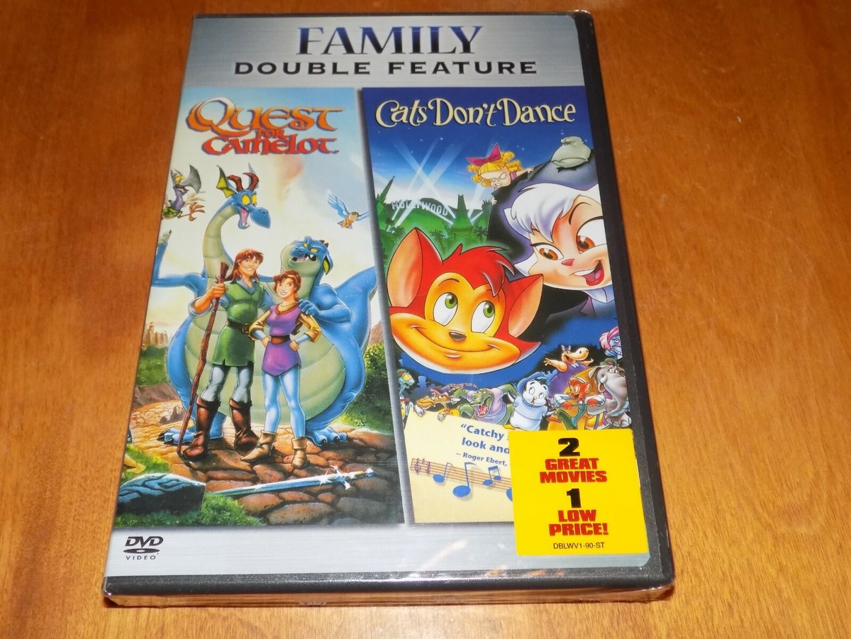 QUEST FOR CAMELOT & CATS DONT DANCE Family Double Feature Animated