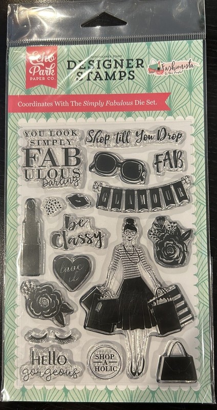 Echo Park Clear Stamp Set - Simply Fabulous - FA139042